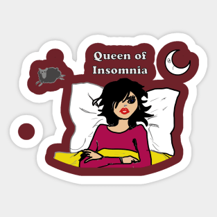 Queen of Insomnia Sticker